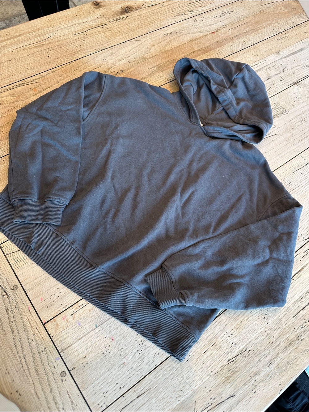 H&M Charcoal Gray Women's Hooded Sweatshirt